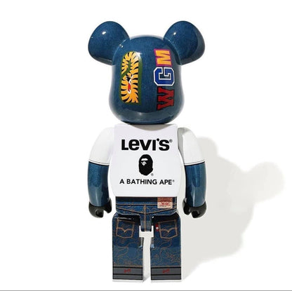 BEARBRICK #07 BATHING APE x LEVIS - 1000% FIGURE