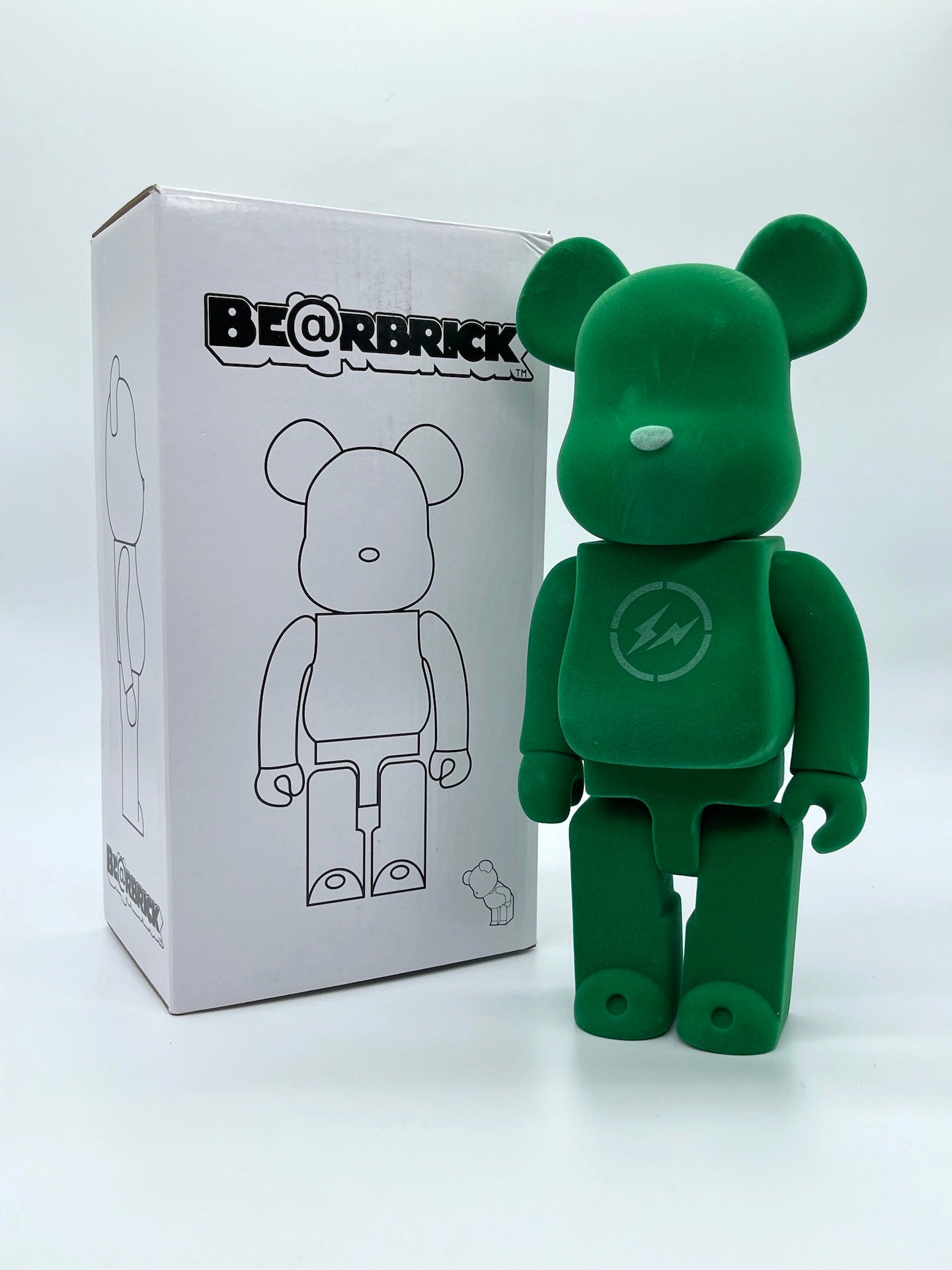 400% Bearbrick #24 - Green Lightning