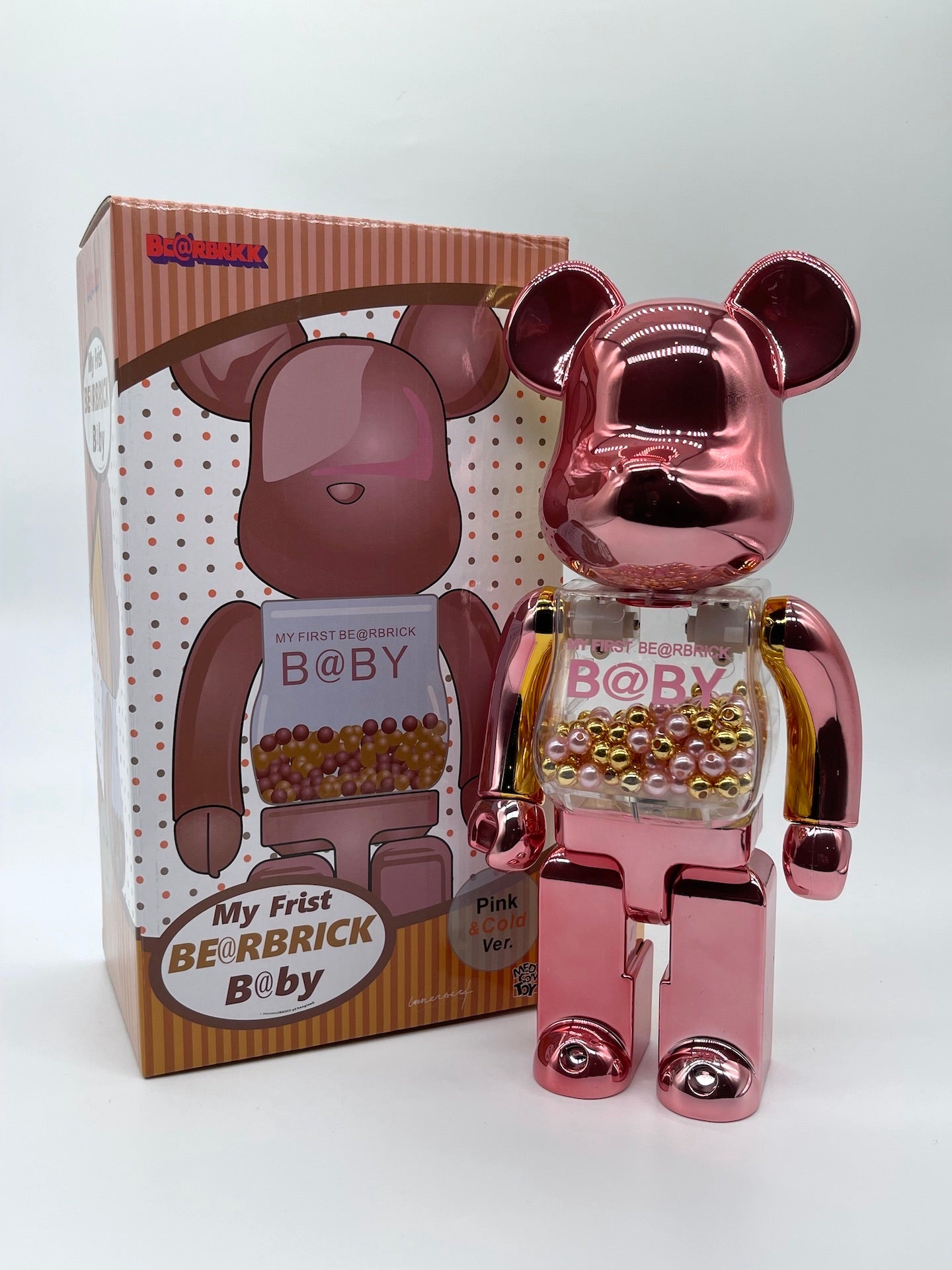 400% Bearbrick #14 - Pink Gold