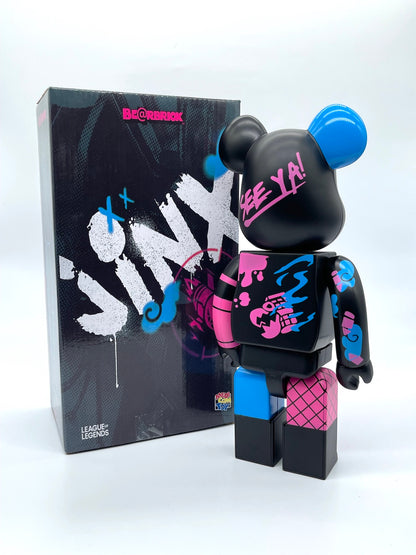 400% Bearbrick #05 - Jinx League of Legends