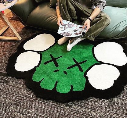 Kaws Face Floor Mat