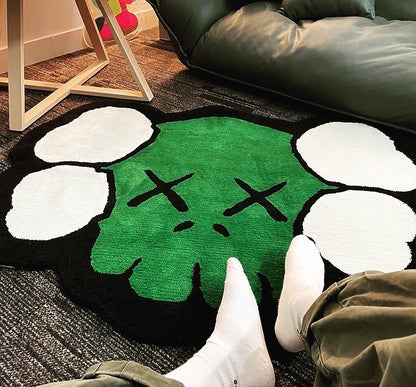 Kaws Face Floor Mat