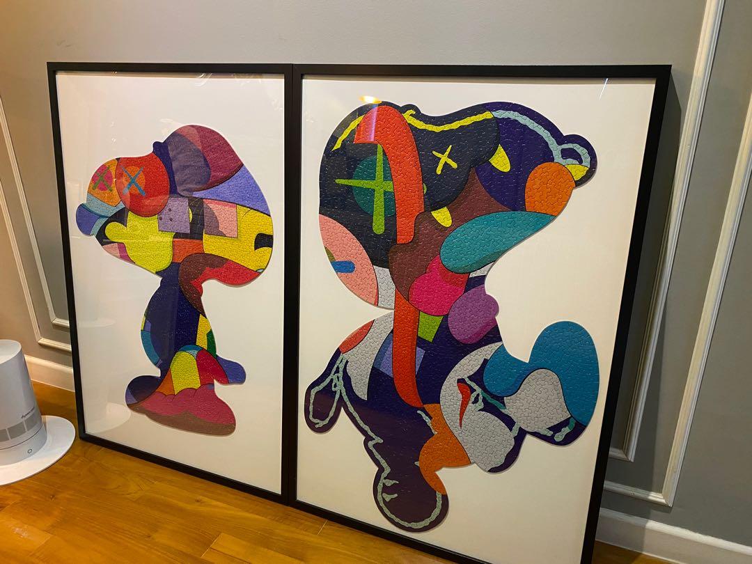 Kaws Jigsaw Puzzle for No One's Home - with Acrylic Frame – BearwithUs